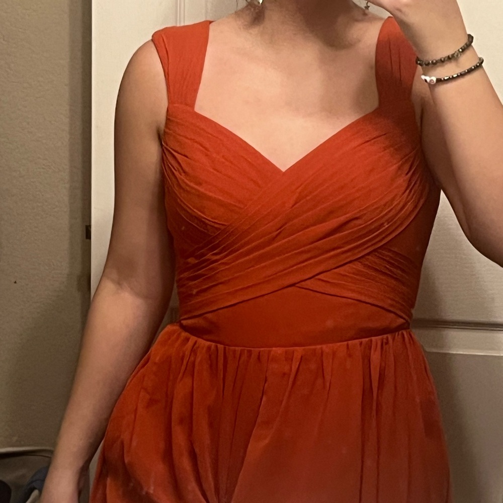 Orange formal Dress